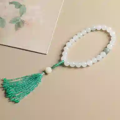 印象眸 转运珠 新中式古风简约经典清新设计感纳福手持 天山翠 手串 男女同款情侣款 礼盒装