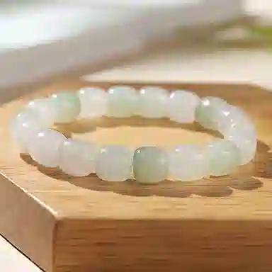 印象眸 转运珠 新中式简约古风经典清新素雅 天山翠 手串 男女同款情侣款 礼盒装