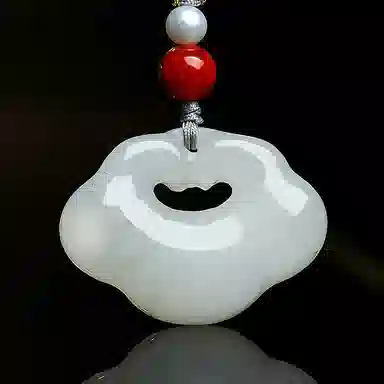 印象眸 如意锁 新中式古风经典平安锁 天山翠 项链 男女同款情侣款