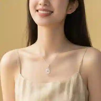 【破茧成蝶】 印象眸 新中式平安扣冷淡风森系小清新轻奢气质高级感甜美可爱温柔百搭蝴蝶锁骨链 礼盒包装#好运 玉髓 项链 女款