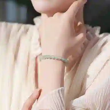 印象眸 转运珠 新中式古风国潮优雅素净素圈小清新 东陵玉 手串 男女同款情侣款