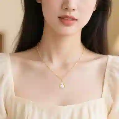 【福禄平安】 印象眸 新中式气质简约显白轻奢福气满满国潮清冷高级感百搭吉祥葫芦 礼盒包装#好运 玉髓 项链 女款