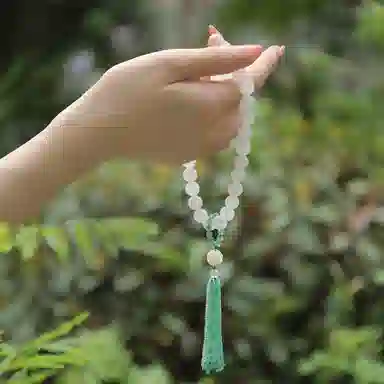 印象眸 转运珠 新中式古风简约经典清新设计感纳福手持 天山翠 手串 男女同款情侣款 礼盒装