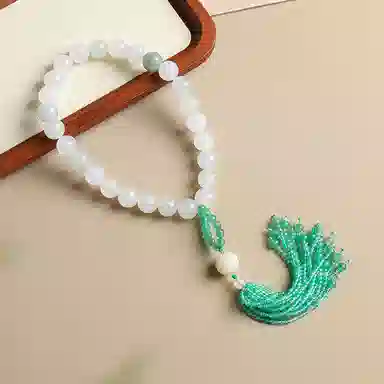 印象眸 转运珠 新中式古风简约经典清新设计感纳福手持 天山翠 手串 男女同款情侣款 礼盒装