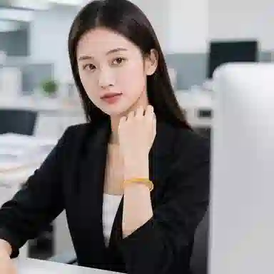 印象眸 新中式小众设计精致简约通勤风气质百搭时尚天然 黄水晶 手串 女款