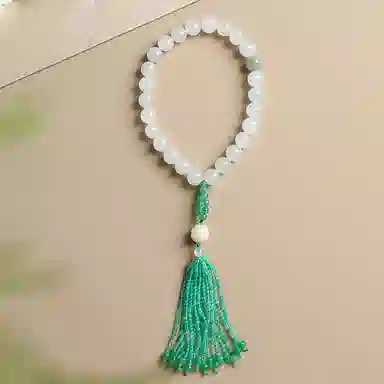 印象眸 转运珠 新中式古风简约经典清新设计感纳福手持 天山翠 手串 男女同款情侣款 礼盒装