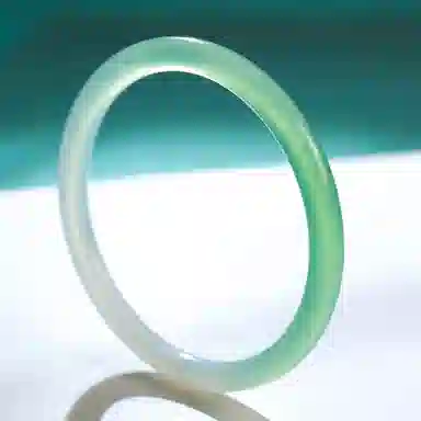 印象眸 新中式青山黛国潮白月光古风显白精致温柔素雅温婉气质 礼盒包装 玉髓 手镯 女款