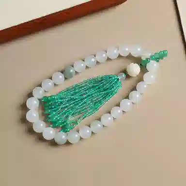 印象眸 转运珠 新中式古风简约经典清新设计感纳福手持 天山翠 手串 男女同款情侣款 礼盒装