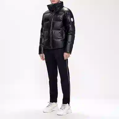 GOLF Solid Letter Print Down Jacket