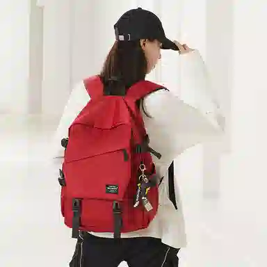 木村耀司 休闲简约百搭大容量初高中大学生通勤潮流多功能旅游 牛津纺 双肩包书包旅行包电脑包背包 常规 男女同款 多色