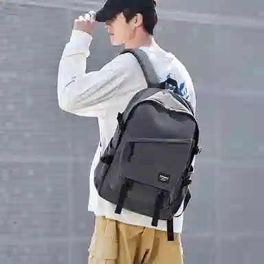 木村耀司 休闲简约百搭大容量初高中大学生通勤潮流多功能旅游 牛津纺 双肩包书包旅行包电脑包背包 常规 男女同款 多色