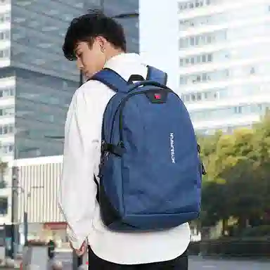 木村耀司 休闲百搭大容量通勤潮流多功能旅游 牛津纺 双肩包书包旅行包电脑包背包 常规 男女同款情侣款 黑色/灰色/藏青
