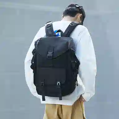 木村耀司 休闲简约大容量 牛津纺 双肩包