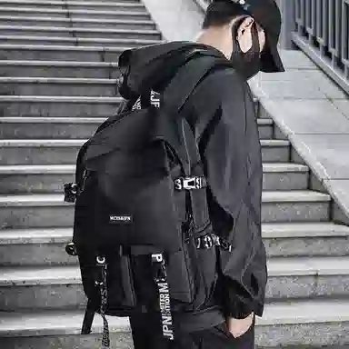 木村耀司 休闲运动简约百搭大容量初高中大学生上班通勤潮流多功能 牛津纺 双肩包书包旅行包电脑包背包 男女同款 多色 大号