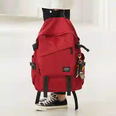 木村耀司 休闲简约百搭大容量初高中大学生通勤潮流多功能旅游 牛津纺 双肩包书包旅行包电脑包背包 常规 男女同款 多色