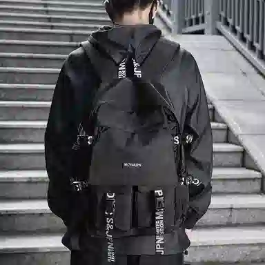 木村耀司 休闲运动简约百搭大容量初高中大学生上班通勤潮流多功能 牛津纺 双肩包书包旅行包电脑包背包 男女同款 多色 大号