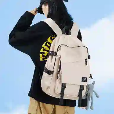 木村耀司 休闲简约百搭大容量初高中大学生通勤潮流多功能旅游 牛津纺 双肩包书包旅行包电脑包背包 常规 男女同款 多色