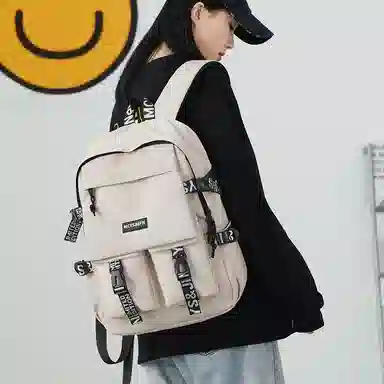 木村耀司 休闲运动简约百搭大容量初高中大学生上班通勤潮流多功能 牛津纺 双肩包书包旅行包电脑包背包 男女同款 多色 大号