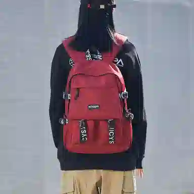 木村耀司 休闲运动简约百搭大容量初高中大学生上班通勤潮流多功能 牛津纺 双肩包书包旅行包电脑包背包 男女同款 多色 大号