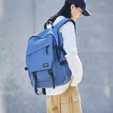 木村耀司 休闲简约百搭大容量初高中大学生通勤潮流多功能旅游 牛津纺 双肩包书包旅行包电脑包背包 常规 男女同款 多色