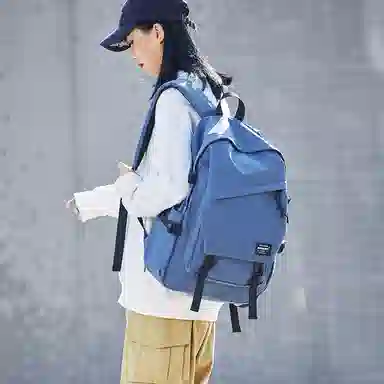 木村耀司 休闲简约百搭大容量初高中大学生通勤潮流多功能旅游 牛津纺 双肩包书包旅行包电脑包背包 常规 男女同款 多色