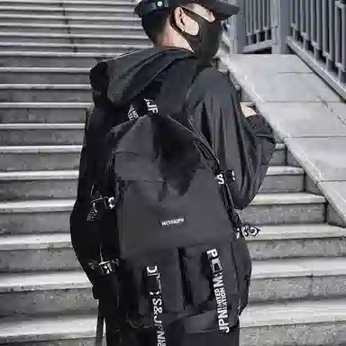 木村耀司 休闲运动简约百搭大容量初高中大学生上班通勤潮流多功能 牛津纺 双肩包书包旅行包电脑包背包 男女同款 多色 大号