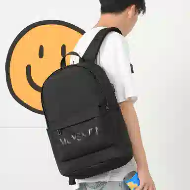 木村耀司 休闲运动简约百搭大容量通勤潮流多功能旅游运动多口袋 牛津纺 电脑包旅行包书背包双肩包 常规 男款 黑色/灰色