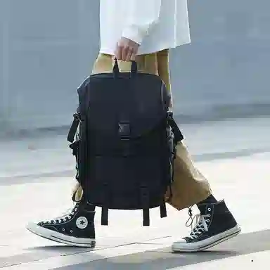 木村耀司 休闲简约大容量 牛津纺 双肩包