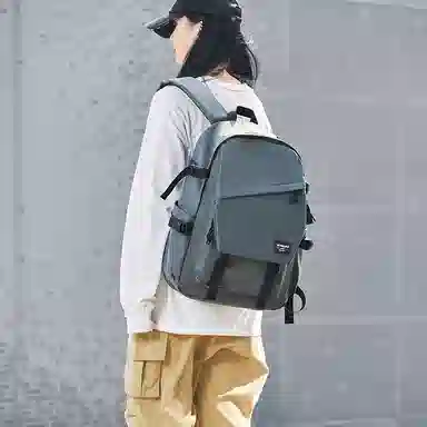 木村耀司 休闲简约百搭大容量初高中大学生通勤潮流多功能旅游 牛津纺 双肩包书包旅行包电脑包背包 常规 男女同款 多色