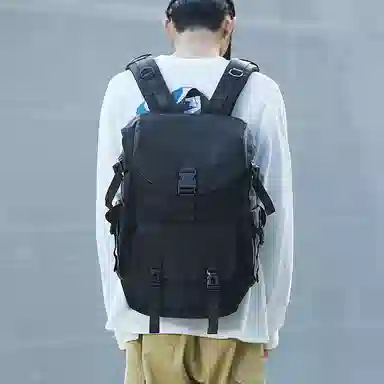 木村耀司 休闲简约大容量 牛津纺 双肩包