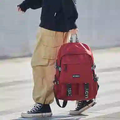 木村耀司 休闲运动简约百搭大容量初高中大学生上班通勤潮流多功能 牛津纺 双肩包书包旅行包电脑包背包 男女同款 多色 大号