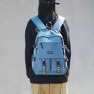 木村耀司 休闲运动简约百搭大容量初高中大学生上班通勤潮流多功能 牛津纺 双肩包书包旅行包电脑包背包 男女同款 多色 大号