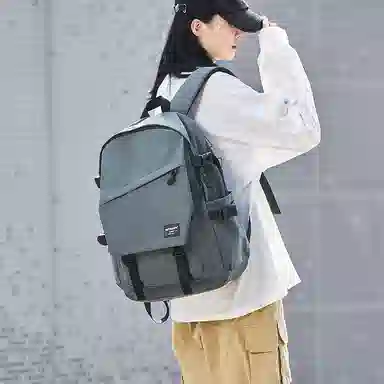 木村耀司 休闲简约百搭大容量初高中大学生通勤潮流多功能旅游 牛津纺 双肩包书包旅行包电脑包背包 常规 男女同款 多色