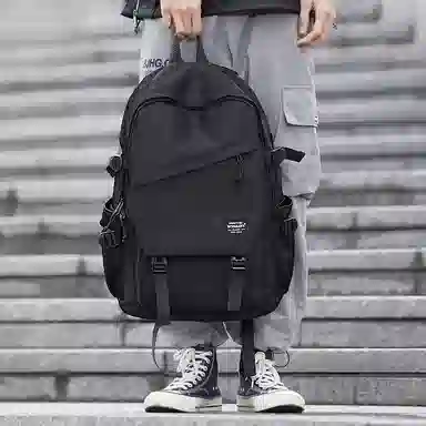 木村耀司 休闲简约百搭大容量初高中大学生通勤潮流多功能旅游 牛津纺 双肩包书包旅行包电脑包背包 常规 男女同款 多色