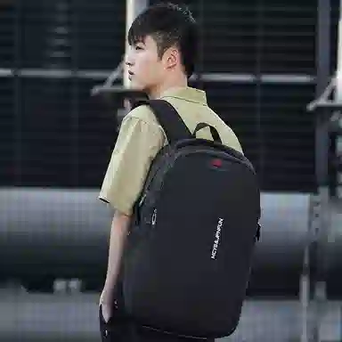 木村耀司 休闲百搭大容量通勤潮流多功能旅游 牛津纺 双肩包书包旅行包电脑包背包 常规 男女同款情侣款 黑色/灰色/藏青