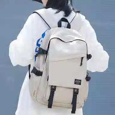 木村耀司 休闲简约百搭大容量初高中大学生通勤潮流多功能旅游 牛津纺 双肩包书包旅行包电脑包背包 常规 男女同款 多色