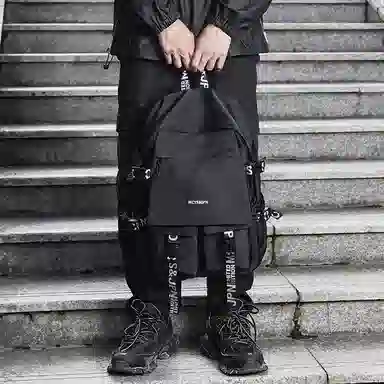 木村耀司 休闲运动简约百搭大容量初高中大学生上班通勤潮流多功能 牛津纺 双肩包书包旅行包电脑包背包 男女同款 多色 大号