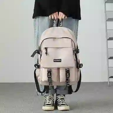 木村耀司 休闲运动简约百搭大容量初高中大学生上班通勤潮流多功能 牛津纺 双肩包书包旅行包电脑包背包 男女同款 多色 大号