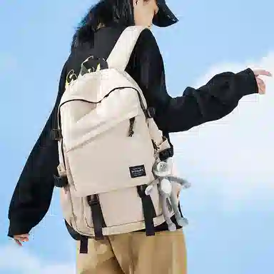 木村耀司 休闲简约百搭大容量初高中大学生通勤潮流多功能旅游 牛津纺 双肩包书包旅行包电脑包背包 常规 男女同款 多色