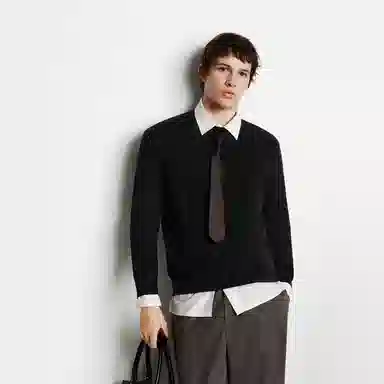 森马 羊绒半高领针织衫 男款