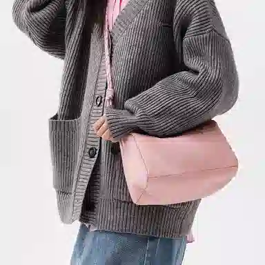 森马包包斜挎包女永久联名 日常简约单肩包潮涤纶拼织物包 女款 多色 小号