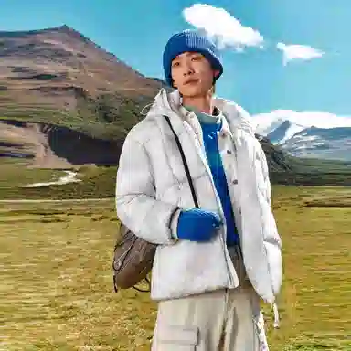 森马 超级植物潮防水外套羽绒服 男款