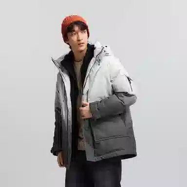 森马 防风休闲外穿长袖羽绒服 男款