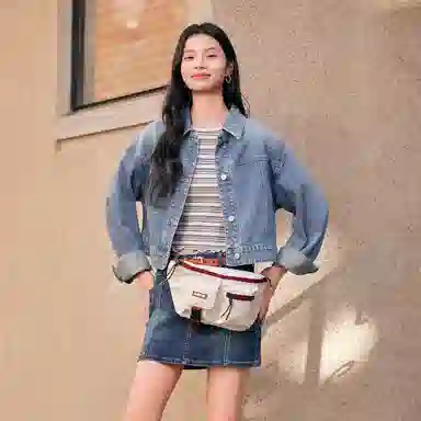 森马 多口袋工装风运动骑行 织物 腰包 小号 男女同款情侣款 多色