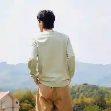 森马 简约纯色针织衫 男款