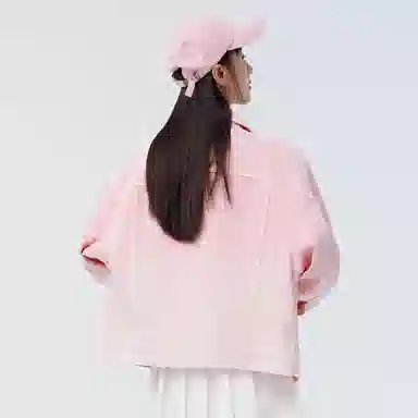 森马 渐变宽松刺绣牛仔夹克 女款