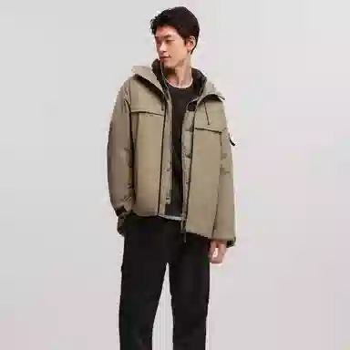 森马 三合一四防连帽时尚羽绒服 男