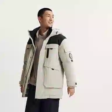 森马 防雨防风发热工装羽绒服 男款