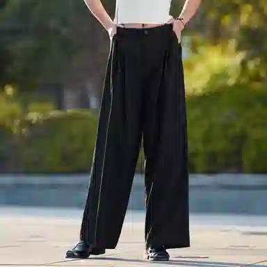 森马 中腰纯色长款休闲裤 女款