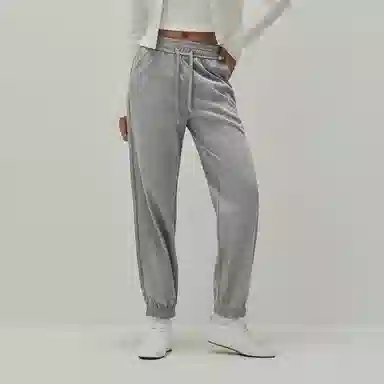 森马 纯色潮流拼接中腰休闲裤 女款